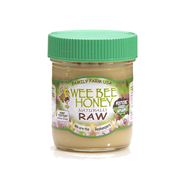 Honey Bee 4-Jar Bulk Honey Bundle - Buy 3 Get 1 FREE - Go Raw Honey
